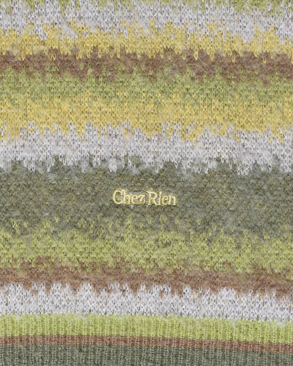 Gradient Stripe Sweater Vest - Olive – Chez Rien