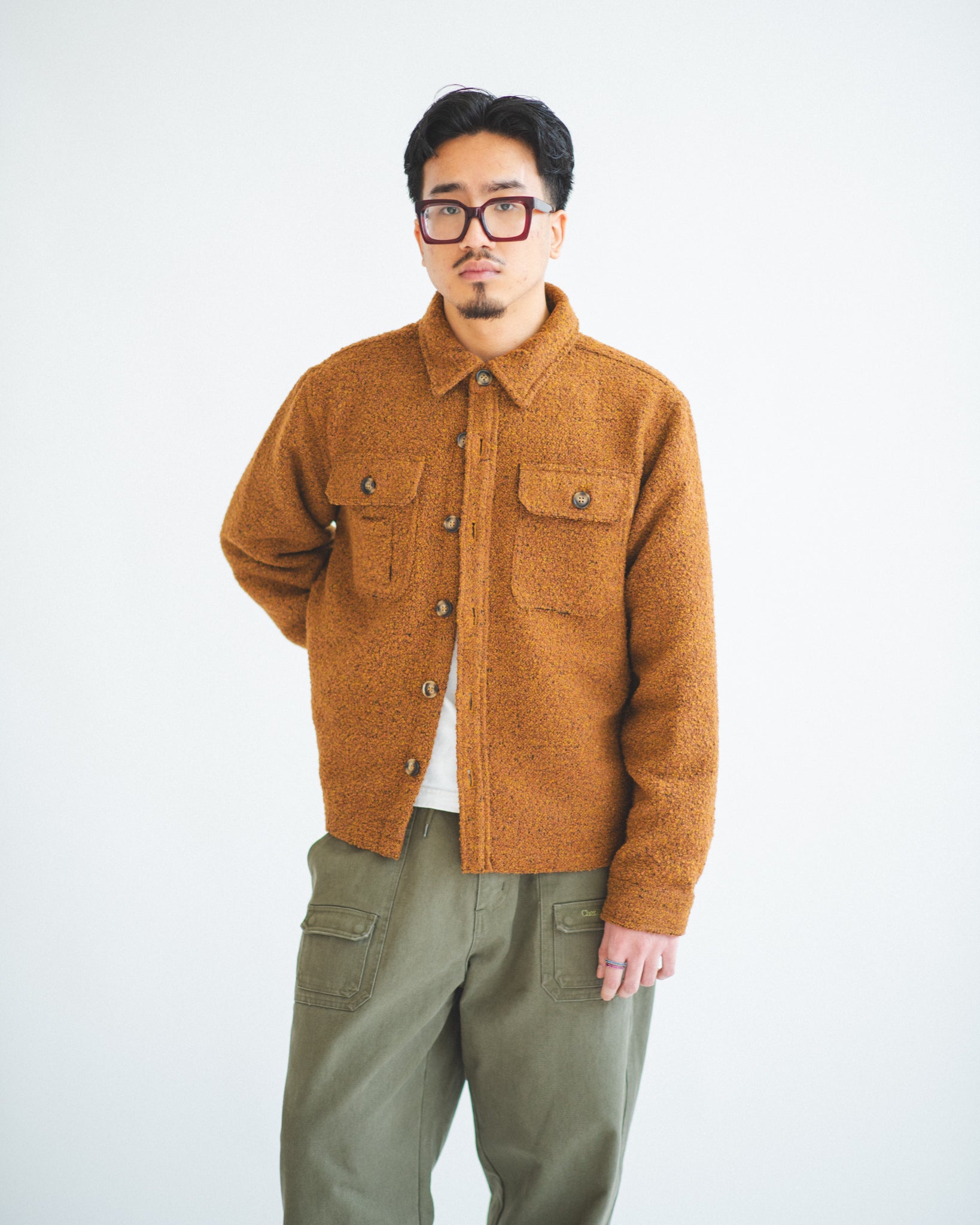 Men's Textured Overshirt | Chez Rien