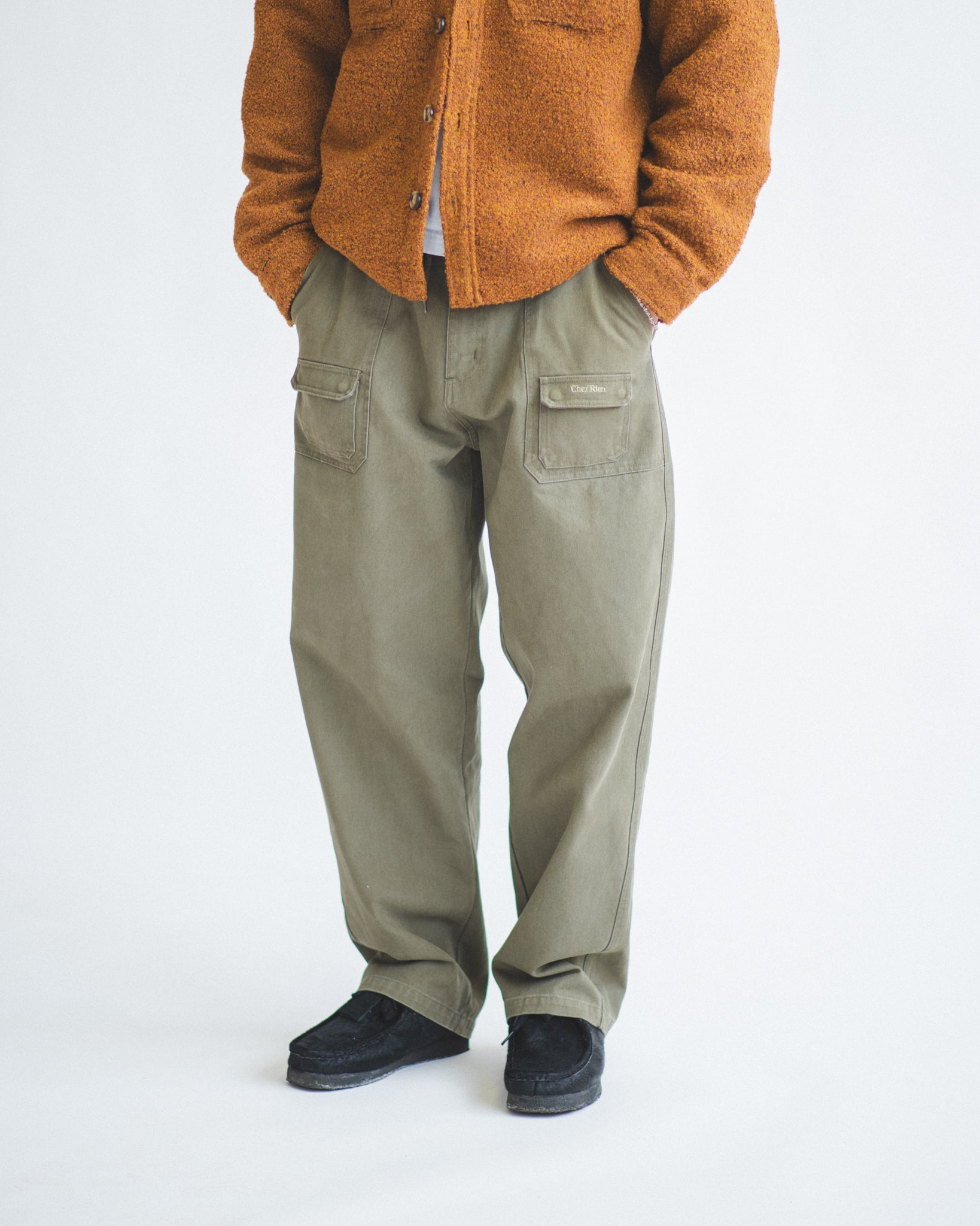 Men's Wide Fatigue Pants | Chez Rien