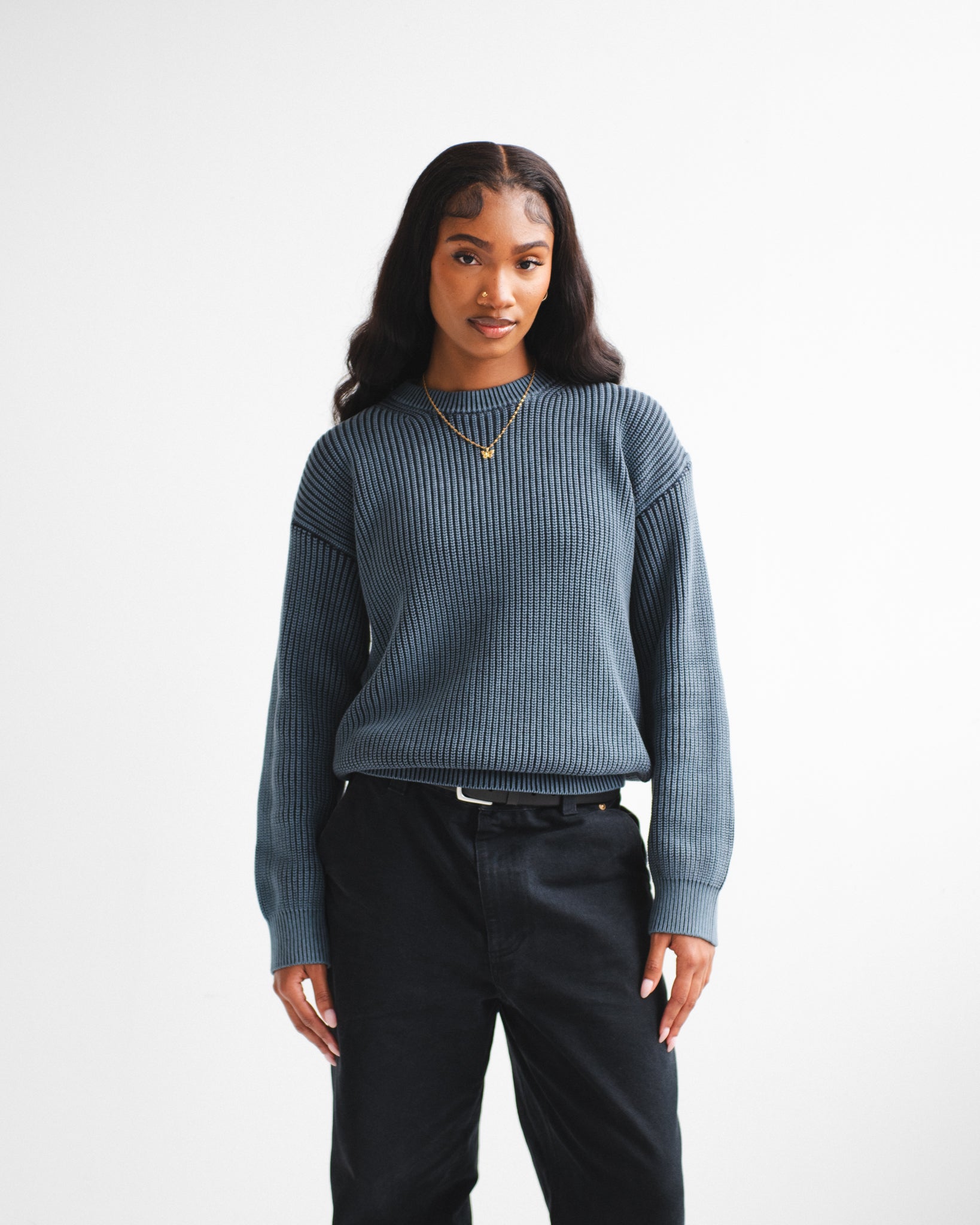Men's Heavyweight Shaker Sweater | Chez Rien
