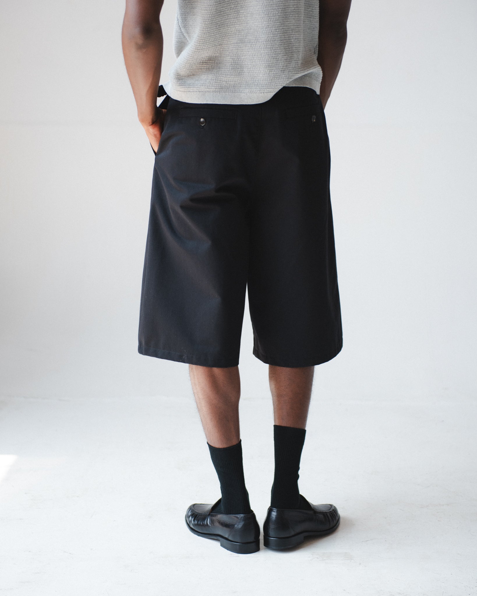 Men's Pleated Shorts | Chez Rien