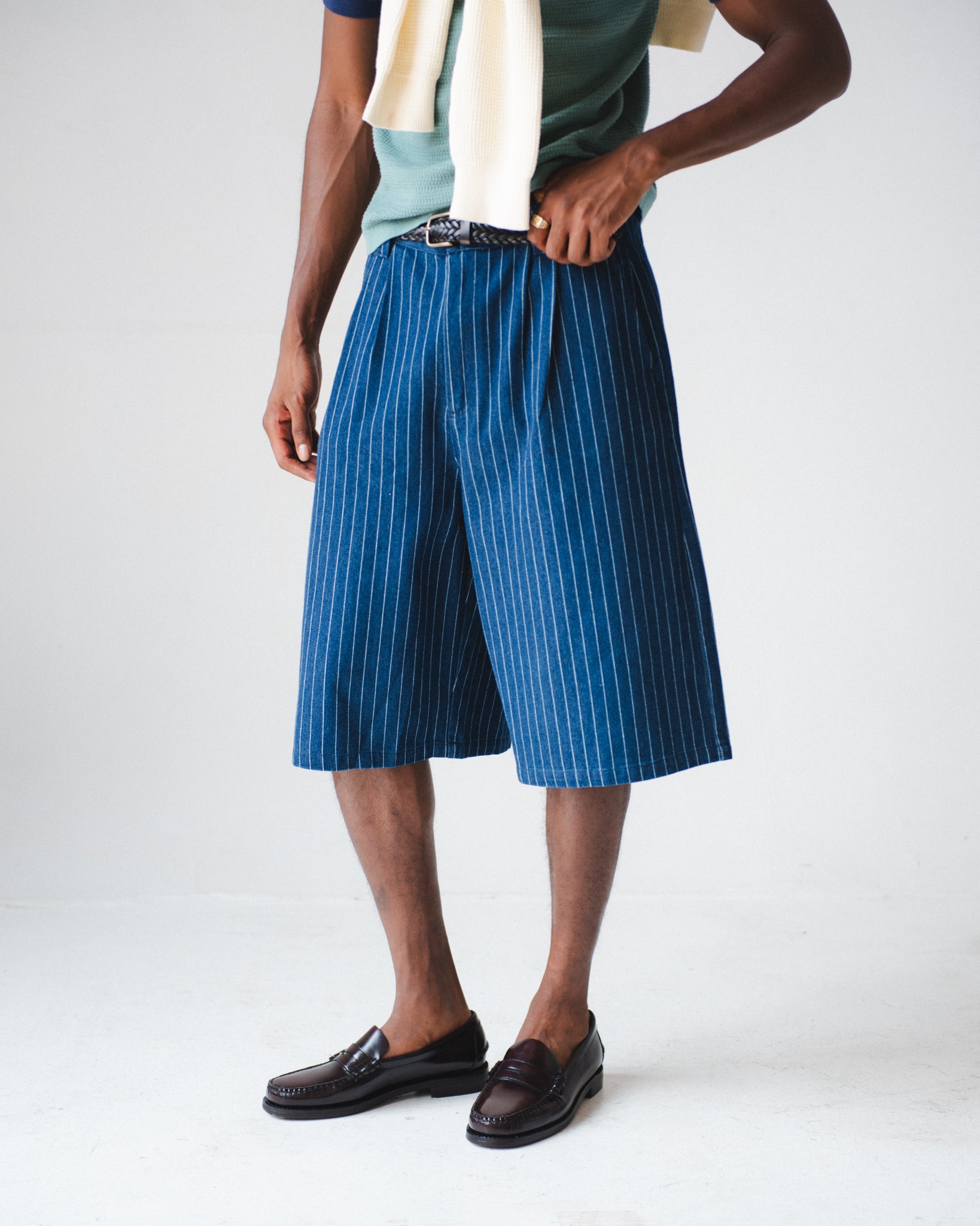 Men's Pleated Shorts | Chez Rien