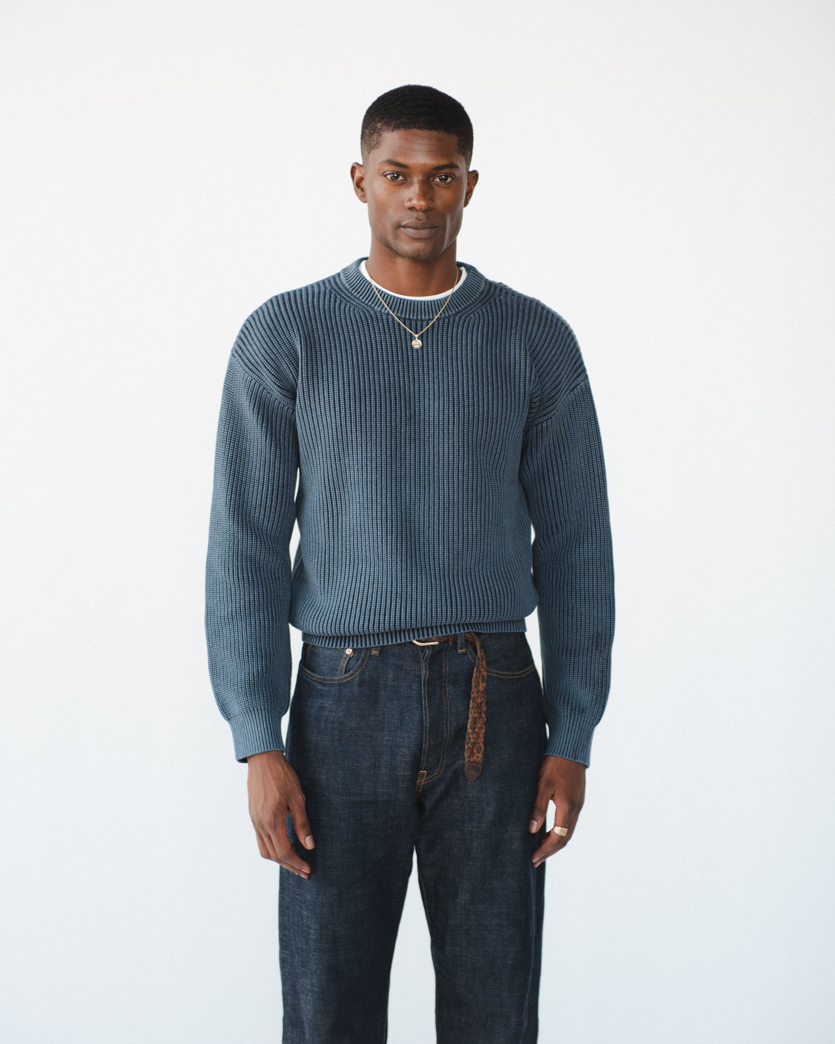 Men's Heavyweight Shaker Sweater | Chez Rien