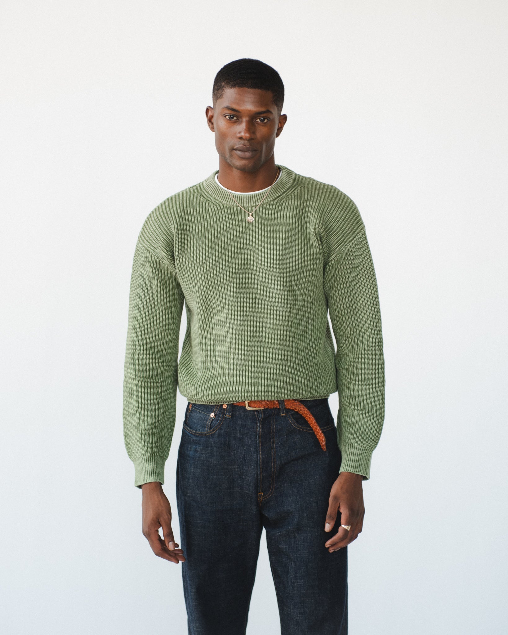 Men's Heavyweight Shaker Sweater | Chez Rien