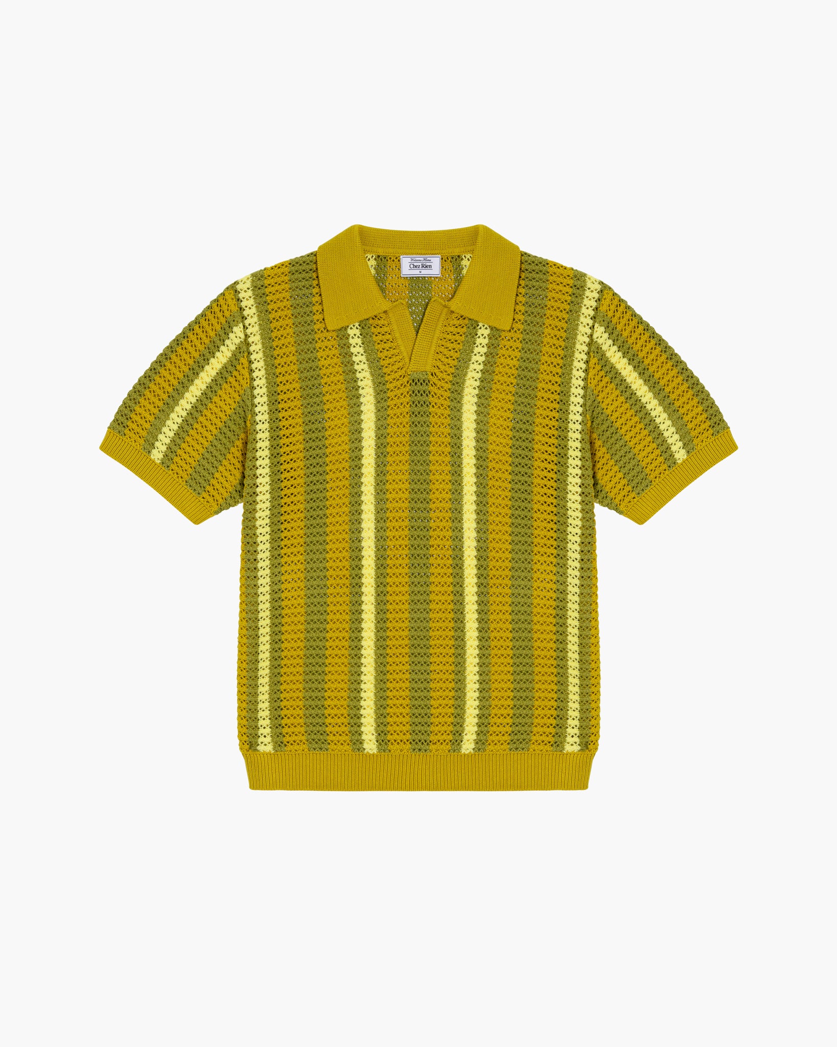 【即購入可】Shinzone RYE TENDER CROSBY POLO Crotchet Johnny Collar Polo – Chez Rien