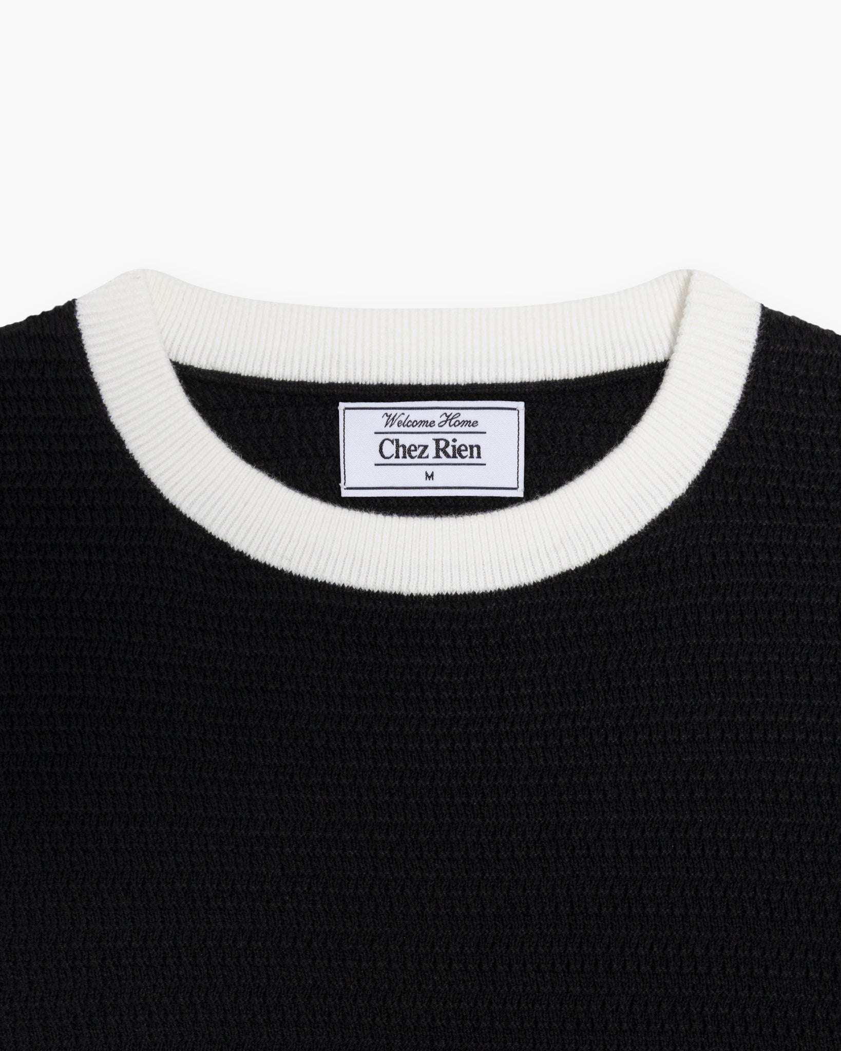 Men's Textured Knit Ringer Tee | Chez Rien