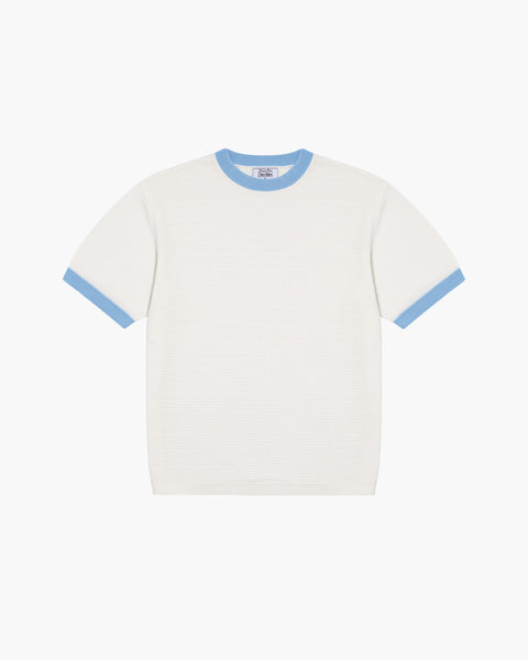 Men's Textured Knit Ringer Tee | Chez Rien